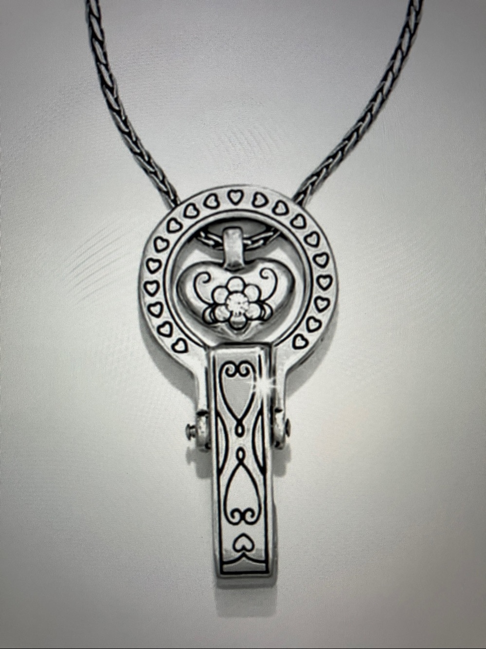 🌸Brighton Badge Clip Necklace